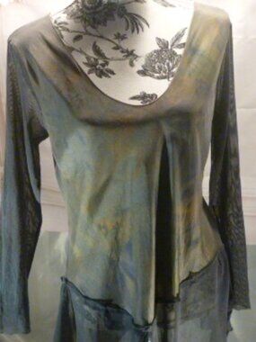 Silk and mesh unbranded blouse